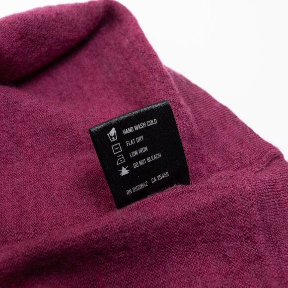 PATRICK ASSARAF Extra Fine Merino Wool CrewNeck Pullover Sweater Purple Small - Picture 10 of 11